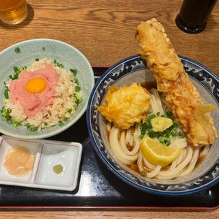 ちく玉天ランチ(冷)(うどん酒場 釜たけ流うどん一寸一杯 )