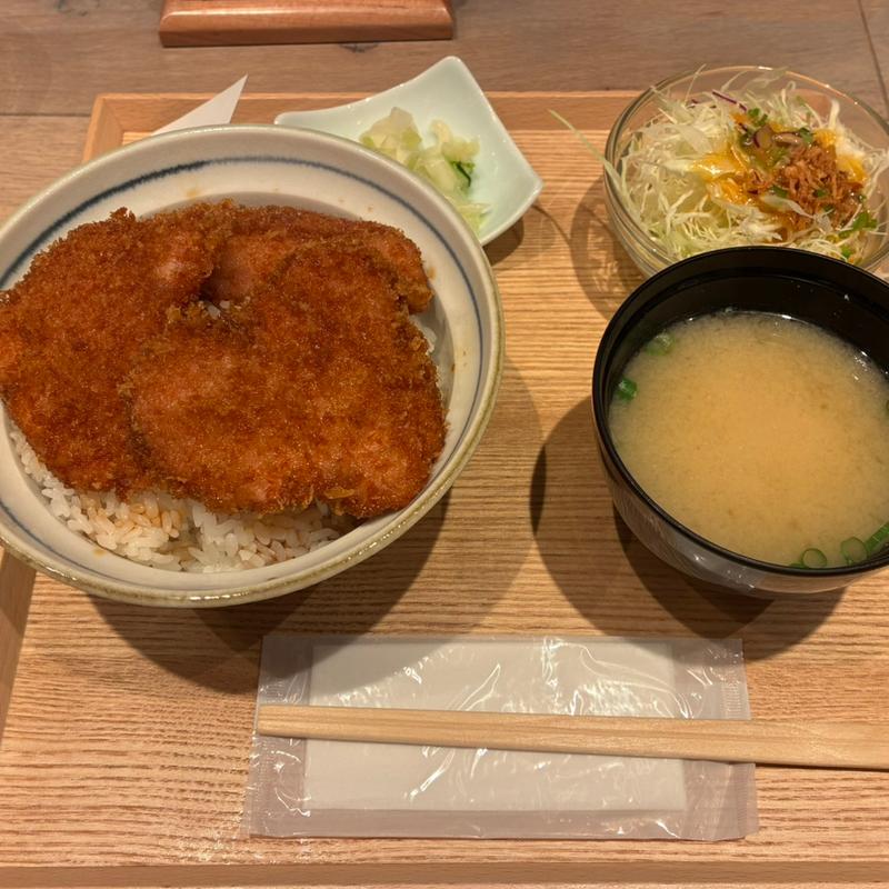 ヒレカツ丼セット　大盛(新潟カツ丼 タレカツ 神田今川橋店)