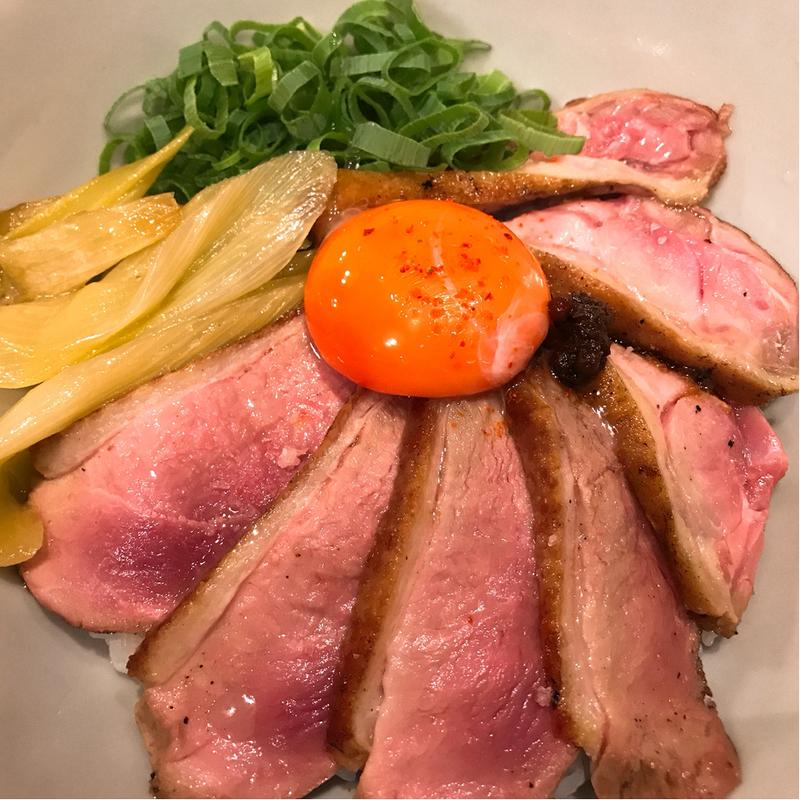 鴨丼定食(博多 鴨すき 鴨しゃぶ なかもぐろ)