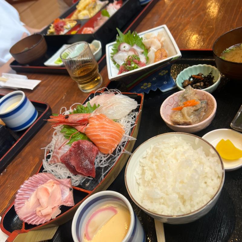 船盛り刺身定食 天ぷらなし(お食事処 海心 )