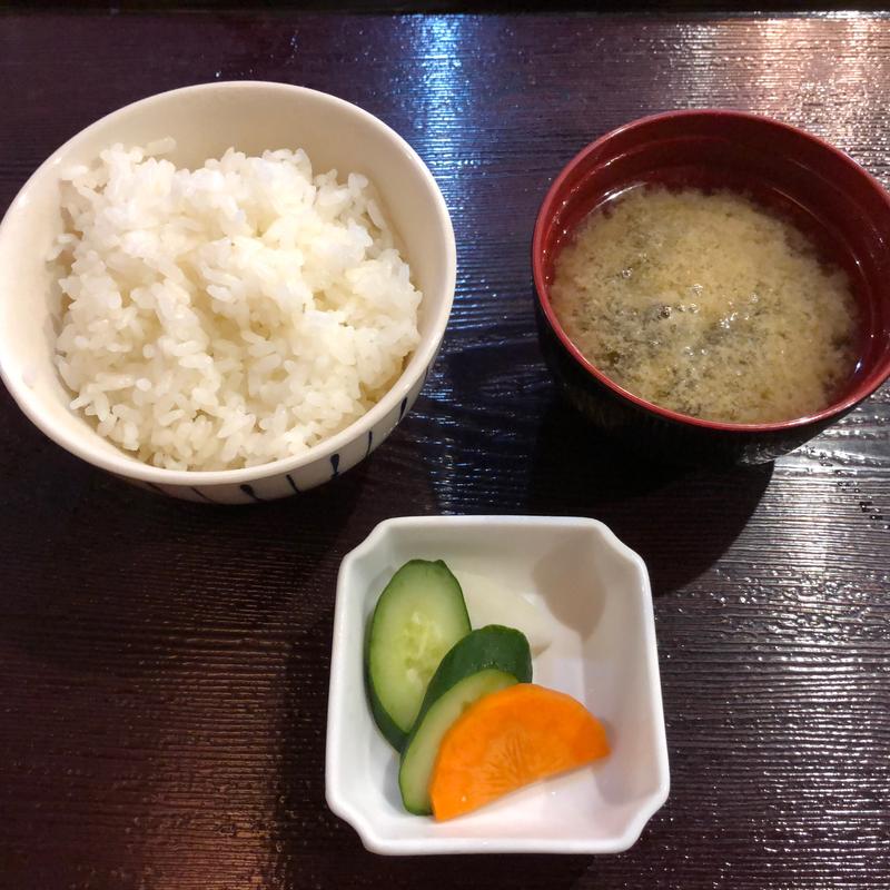 ご飯セット（ご飯・味噌汁・香の物）(一幸 東越谷店)