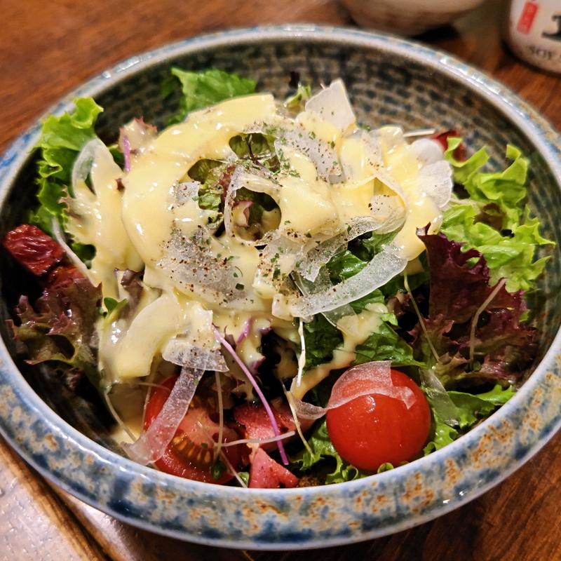 ハーフBLTサラダ(コーンドレッシング)(のげちゃん)