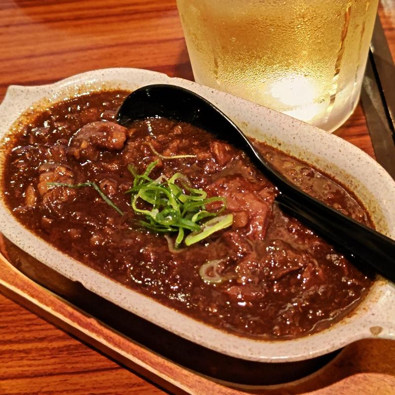 どて焼き(手羽先唐揚 鳥良 野毛)