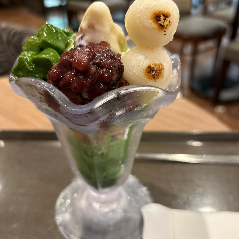 期間限定 京抹茶パフェ(サンマルクカフェ 札幌ル・トロワ店)