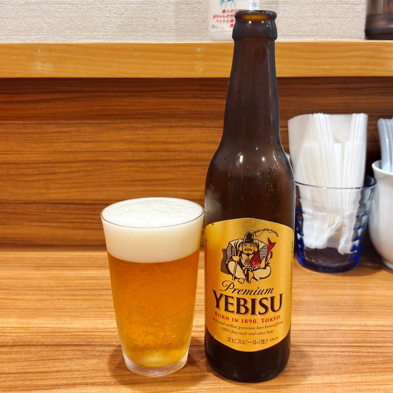 エビスビール小瓶(中華そば 西川)