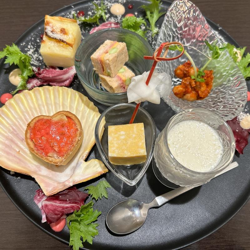 前菜盛合わせ7種類(極楽イタリアンGirrolamo)