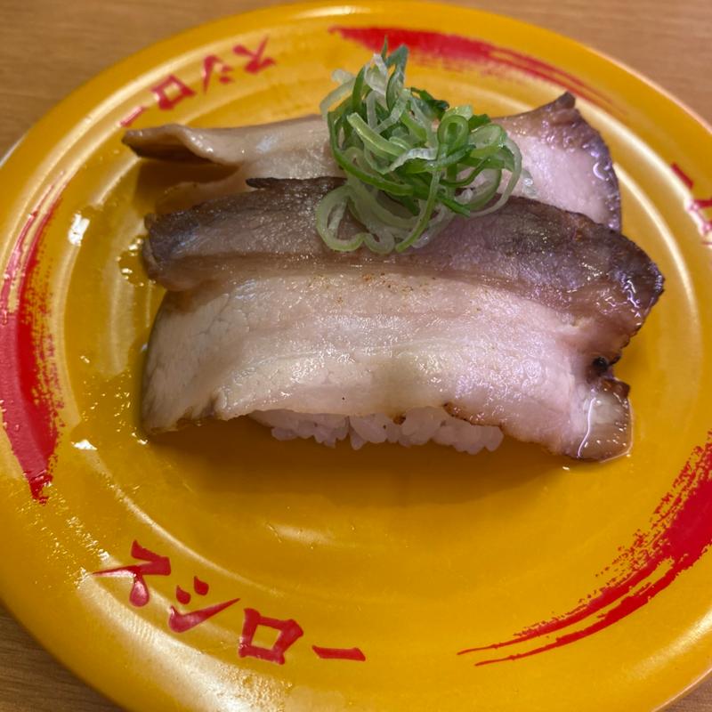 炙り焼豚にぎり(スシロー 津島店)