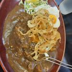黒い肉カレー大盛り(カレーは飲み物。ニュー新橋ビル店)