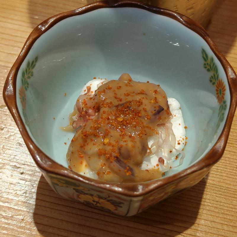 塩辛クリームチーズ(鮨・酒・肴 杉玉 大船)