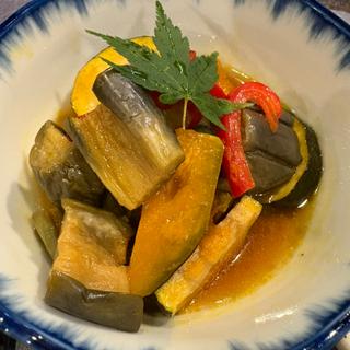 夏野菜揚げ出しレモン酢