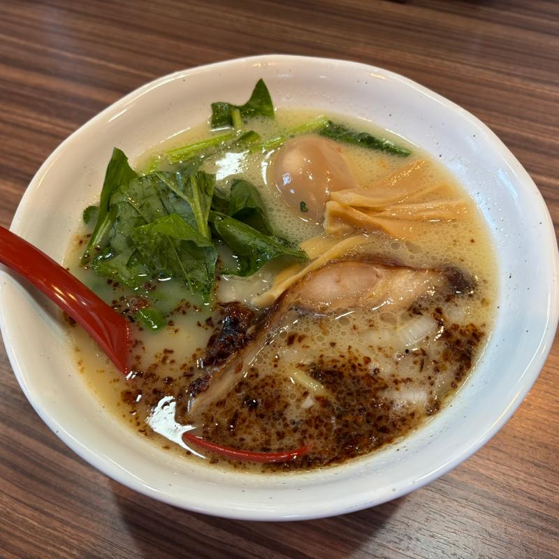 こく塩そば 煮玉子トッピング(鶏そば屋 庄助 蘇我店)