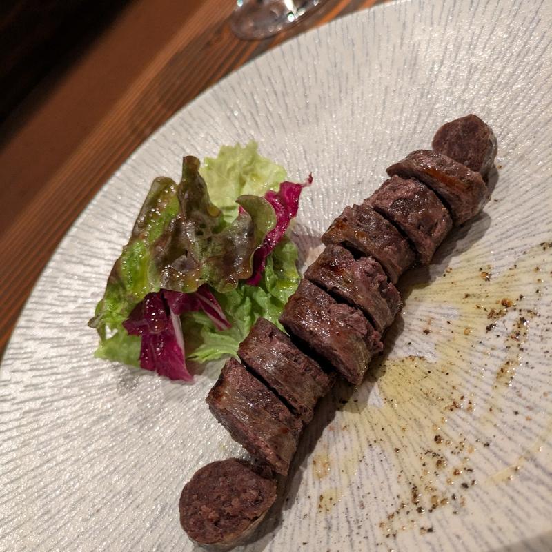 熊（石川 白山産）のサルシッチャ(イタリア料理 ASCOLTO)