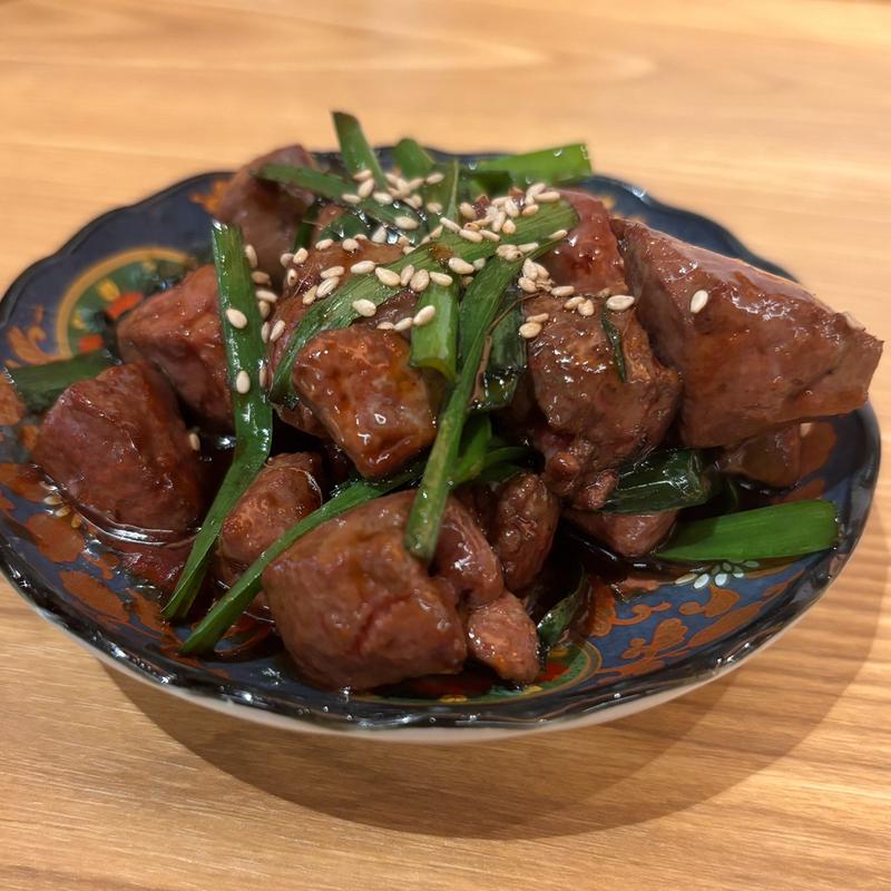 レバニラ炒め(和牛小皿 しんうち 虎ノ門ヒルズ)