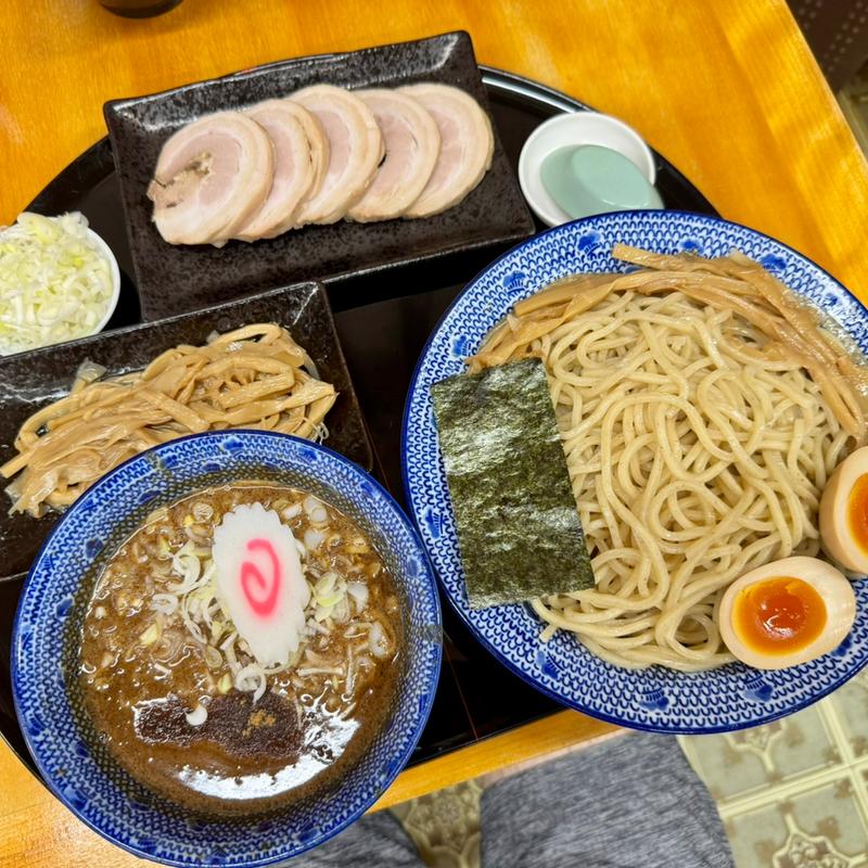 魚介チャーシューつけ麺大盛＋味玉＋メンマ(中華そば 香十)