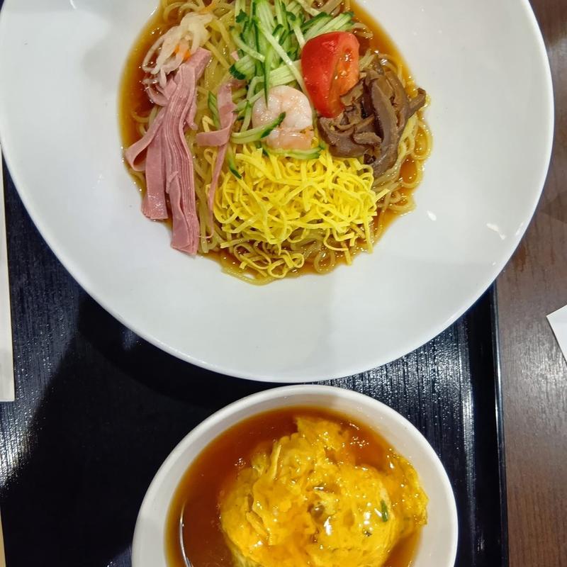 冷麺 ミニ天津飯セット(中華食堂・佐藤)