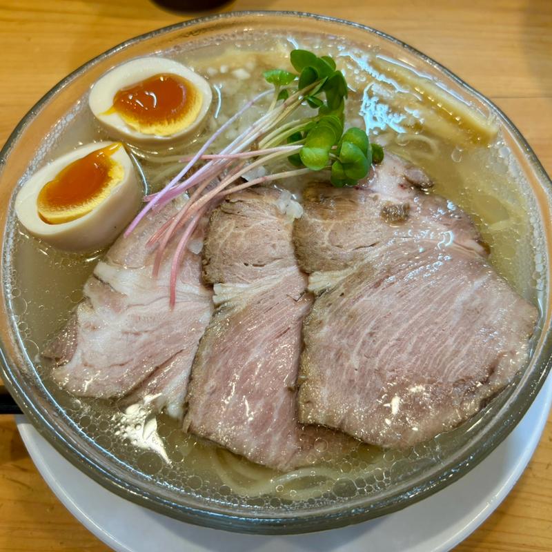 ロウニンアジの冷たい煮干しそば(中華そば おしたに)