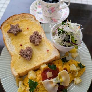 モーニング オムレツセット (風の森 コスモポリタンカフェ)
