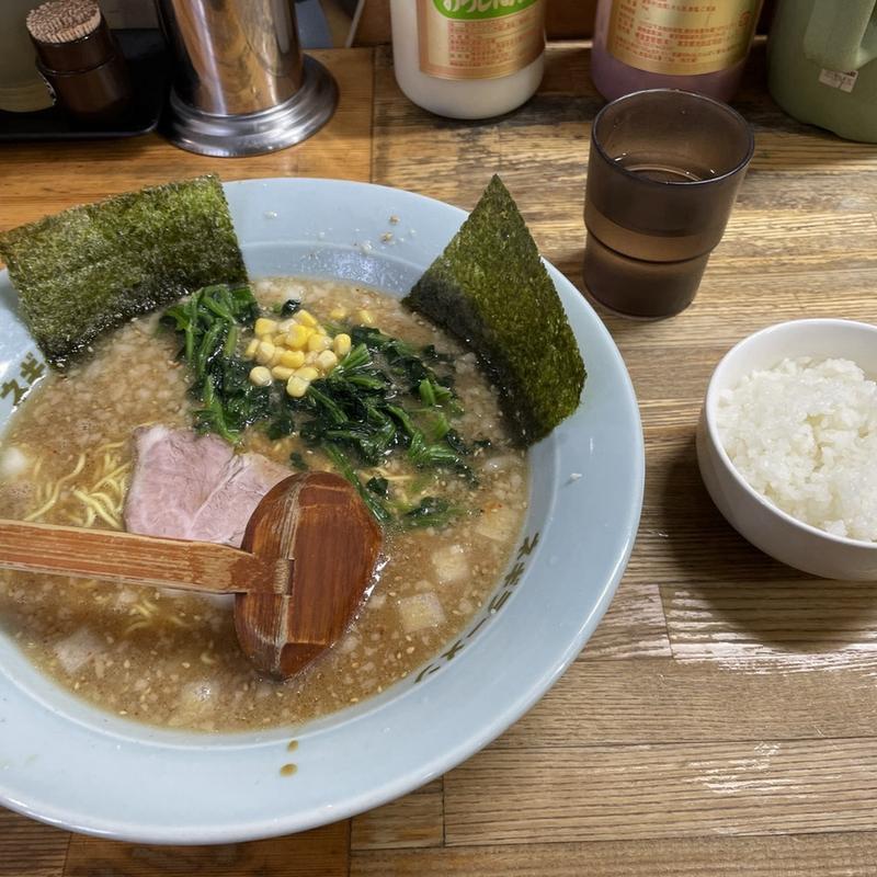 味噌ラーメン　半ライス(ラーメンショップ椿 上彦川戸店)