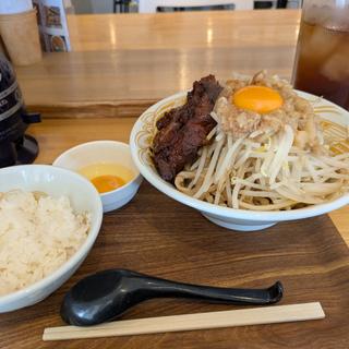極まぜそばセット（中）(極中華蕎麦 ひろた)