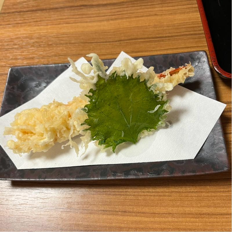 えび天1ぽん(元祖小千谷そば 角屋)