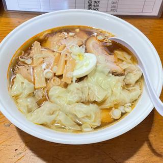 チャーシューワンタンメンネギトッピング(三郷ラーメン)