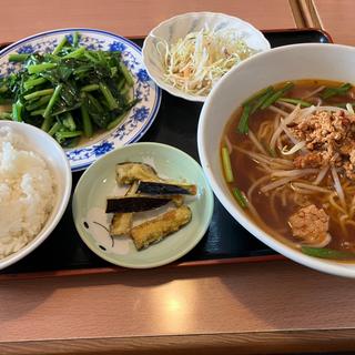 青菜炒め定食　台湾ラーメン
