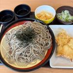 ざる蕎麦特盛ととり天