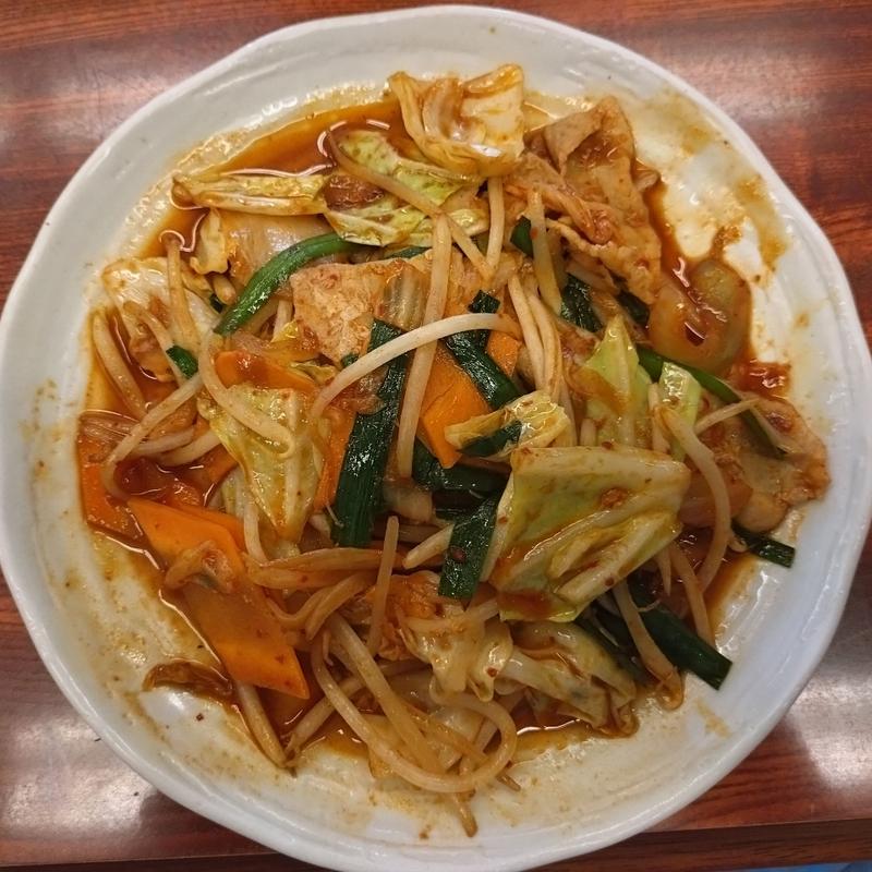 豚キムチ炒め(ヌーランドさがみ湯)