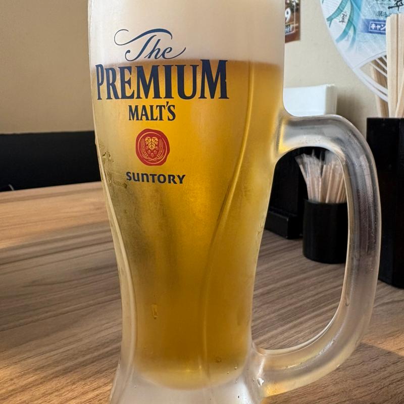 神泡のザ•プレミアム•モルツ(焼肉あぶる。駒込店)