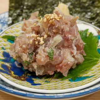 塩みょうがの夏なめろう(貝・海苔巻き 野毛しらはら)