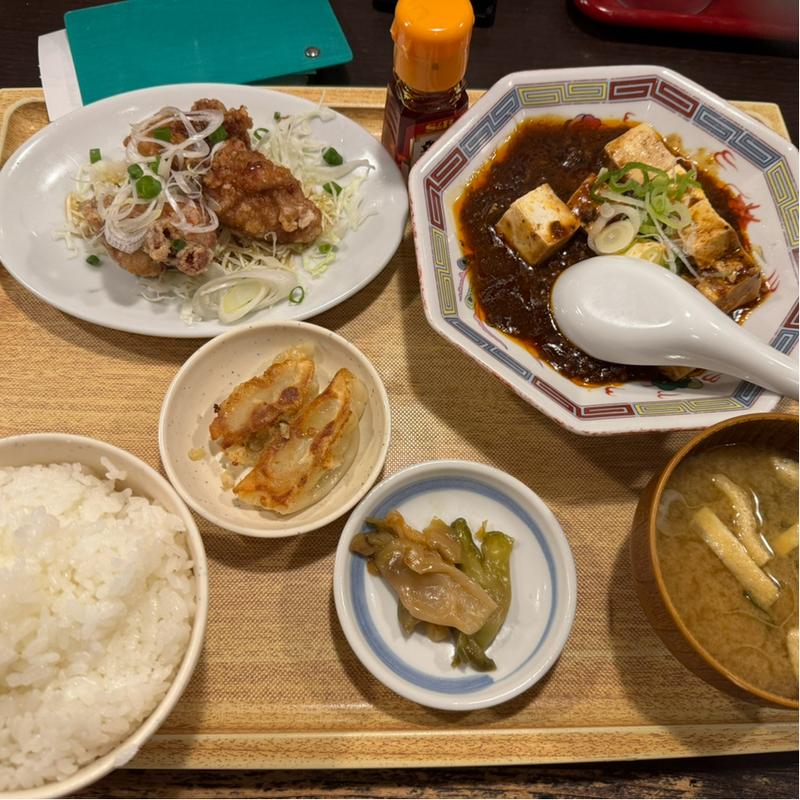 お得な中華セット(大衆食堂 定食のまる大 飯田橋西口店)