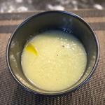 加賀太キュウリとミントの冷製スープ