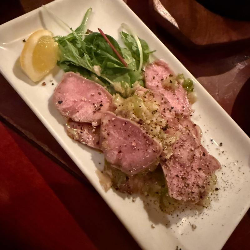 タン塩のレモンマリネ(レインボー 高円寺)