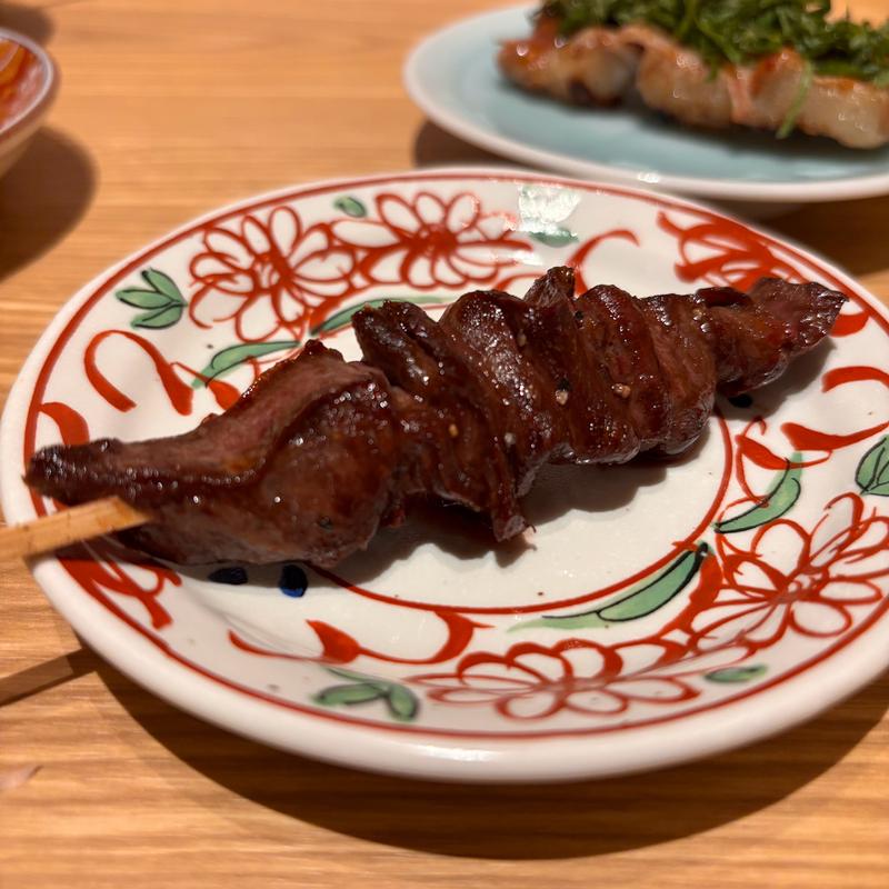 ハツ串(和牛小皿 しんうち 虎ノ門ヒルズ)