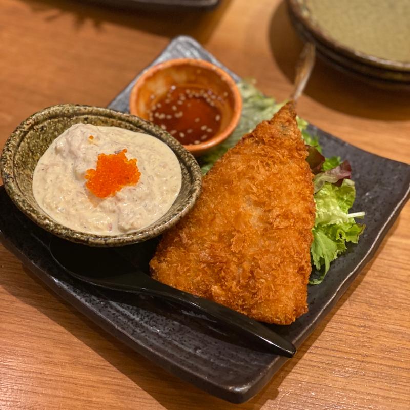 アジフライ(蕎麦 やましん)