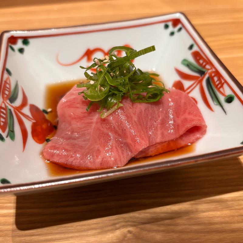 みすじのしゃぶポン酢(和牛小皿 しんうち 虎ノ門ヒルズ)