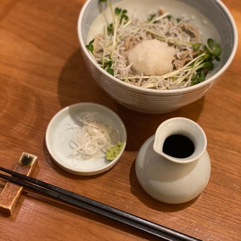 ジャコおろし蕎麦(蕎麦 やましん)