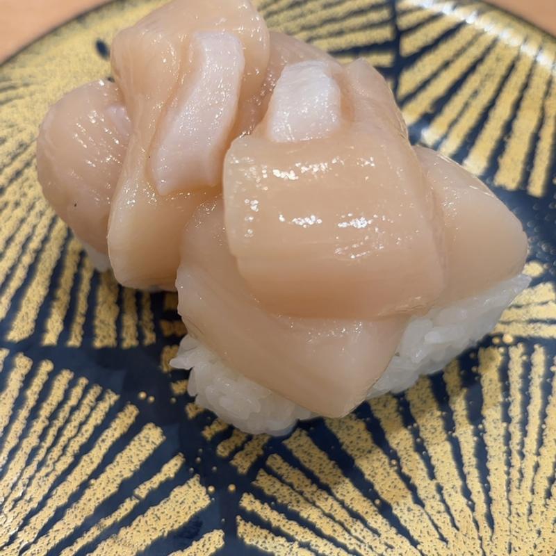 北海道常呂産直送2段盛生ほたて(回転寿し トリトン 北見夕陽ケ丘店 )