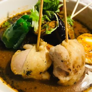 パリパリ知床鶏と野菜カレー
