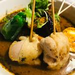 パリパリ知床鶏と野菜カレー(スープカリー スアゲ プラス 本店)