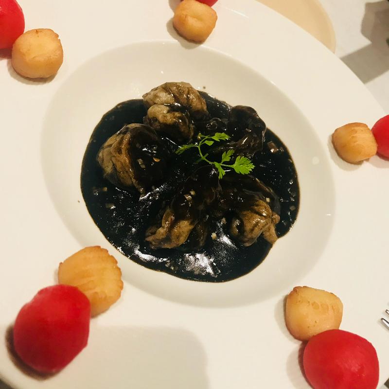 エビの黒チリソース(CINA New Modern Chinese 恵比寿本店)