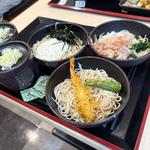 太郎三昧そば1.5倍に盛り(ゆで太郎 もつ次郎 北本深井店)