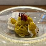 ～冷製パスタ〜 師崎 鱧の冷製フェデリーニ シチリア トラパニーのソースとともに