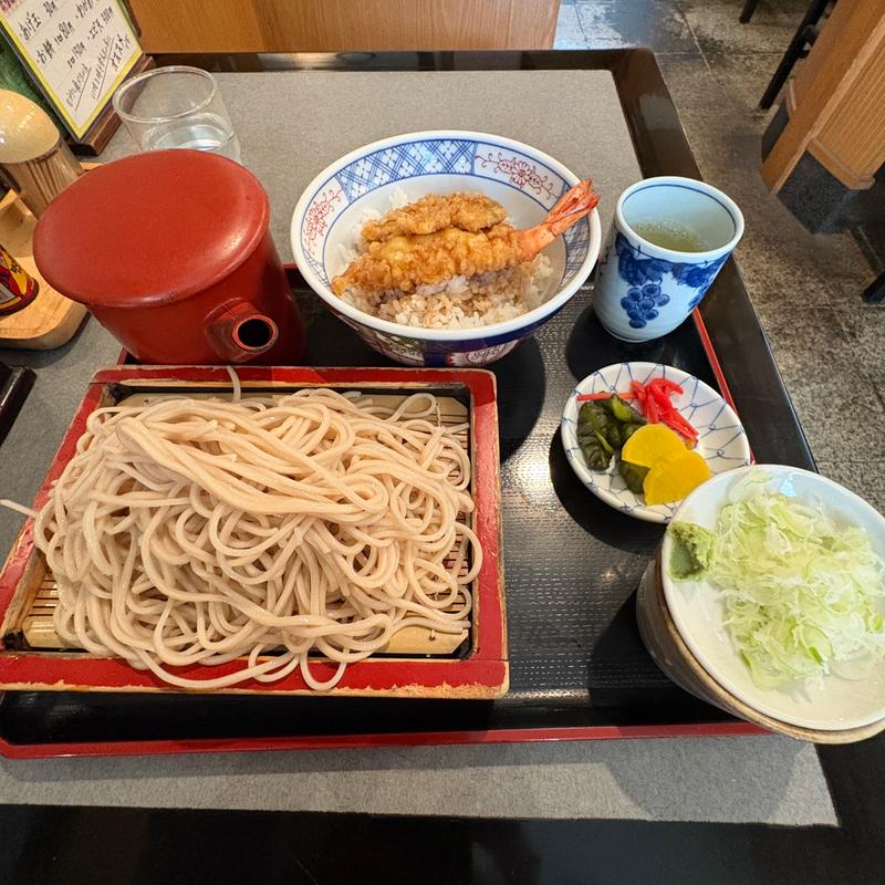 ミニ天丼もリセット(瀧乃家)