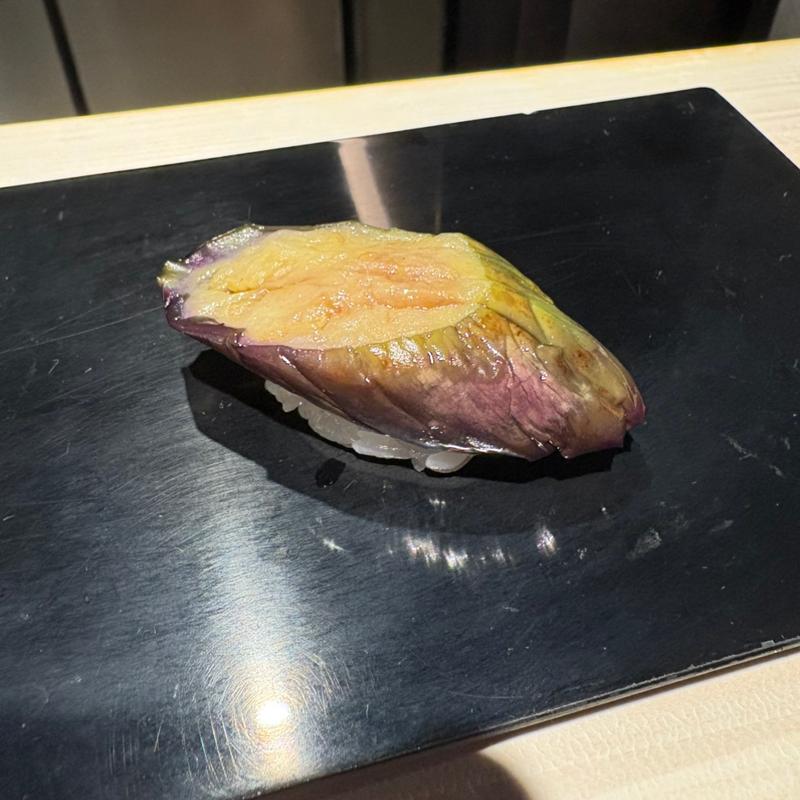 ナスの揚げ浸し(立喰 鮨となり 麻布十番)