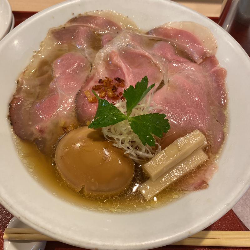 味玉金色貝そば(燃えよ麺助)