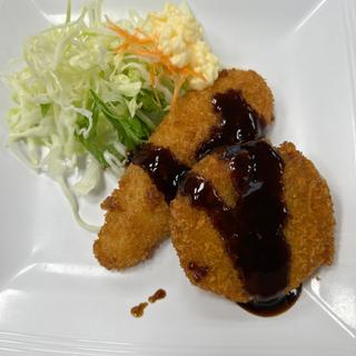 ササミカツとコロッケ(札幌市役所食堂)