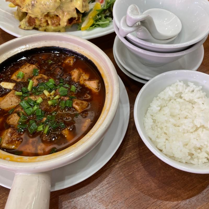 本場の麻婆豆腐(小ライス付)(横浜中華街 香港飲茶 皇朝茶樓)