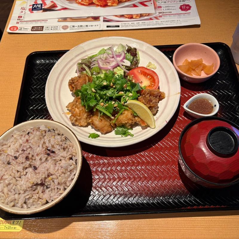 スイートチリ大戸屋アジアン唐揚げ定食(大戸屋ごはん処 赤羽駅東口店)