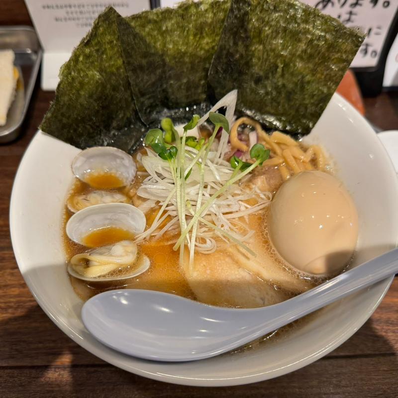 特製貝出汁そば　醤油(中華そば　貝香屋)